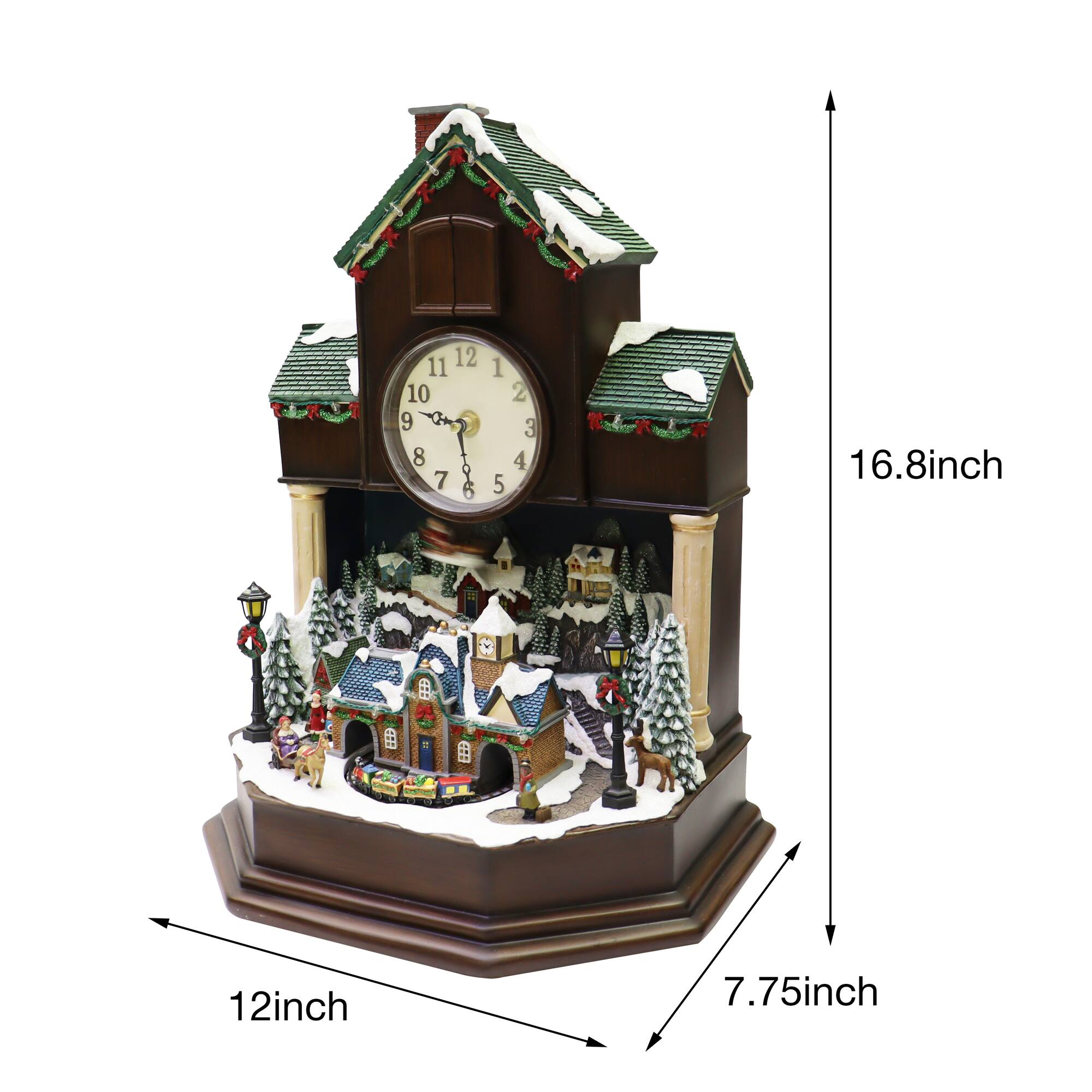 Moments in Time 16.8" Animated Cuckoo Clock Décor